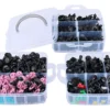 Kit 725 Clip Broche Retención Plástico Auto Lata Tapabarro