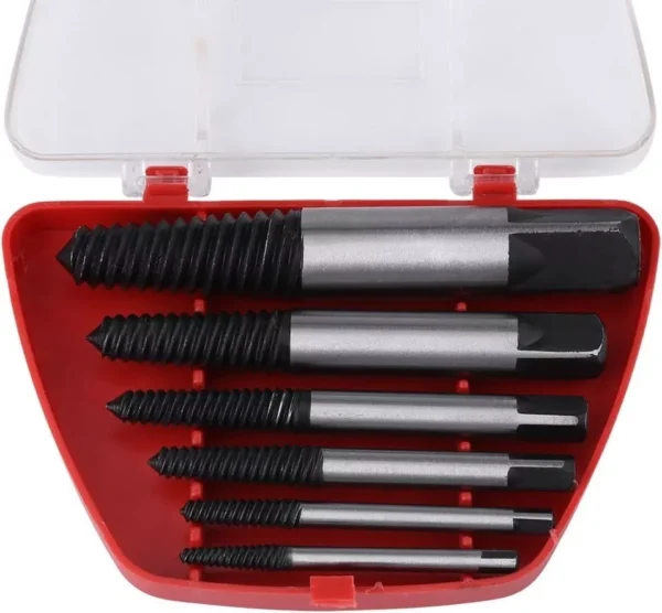 Juego Set Brocas Extractor De Tornillos Colas Chancho 6pcs