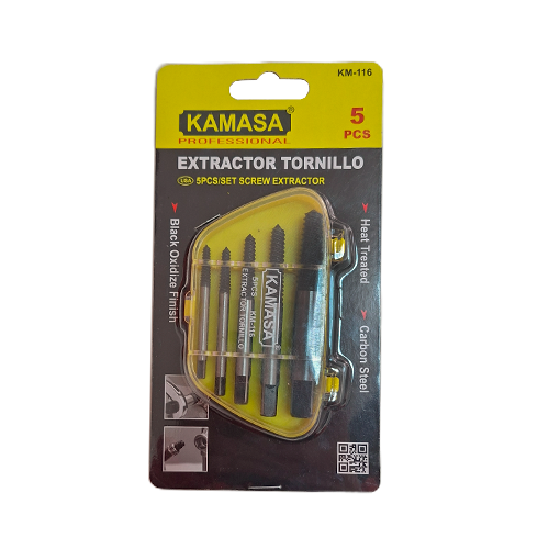 Juego Set Brocas Extractor De Tornillos Colas Chancho 5pcs