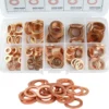 Juego de Juntas Planas de Cobre para Sellado 200 Pcs