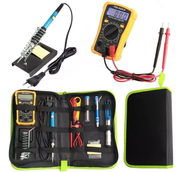 Kit Cautín Eléctrico 60w Regulable + 17 Accesorios