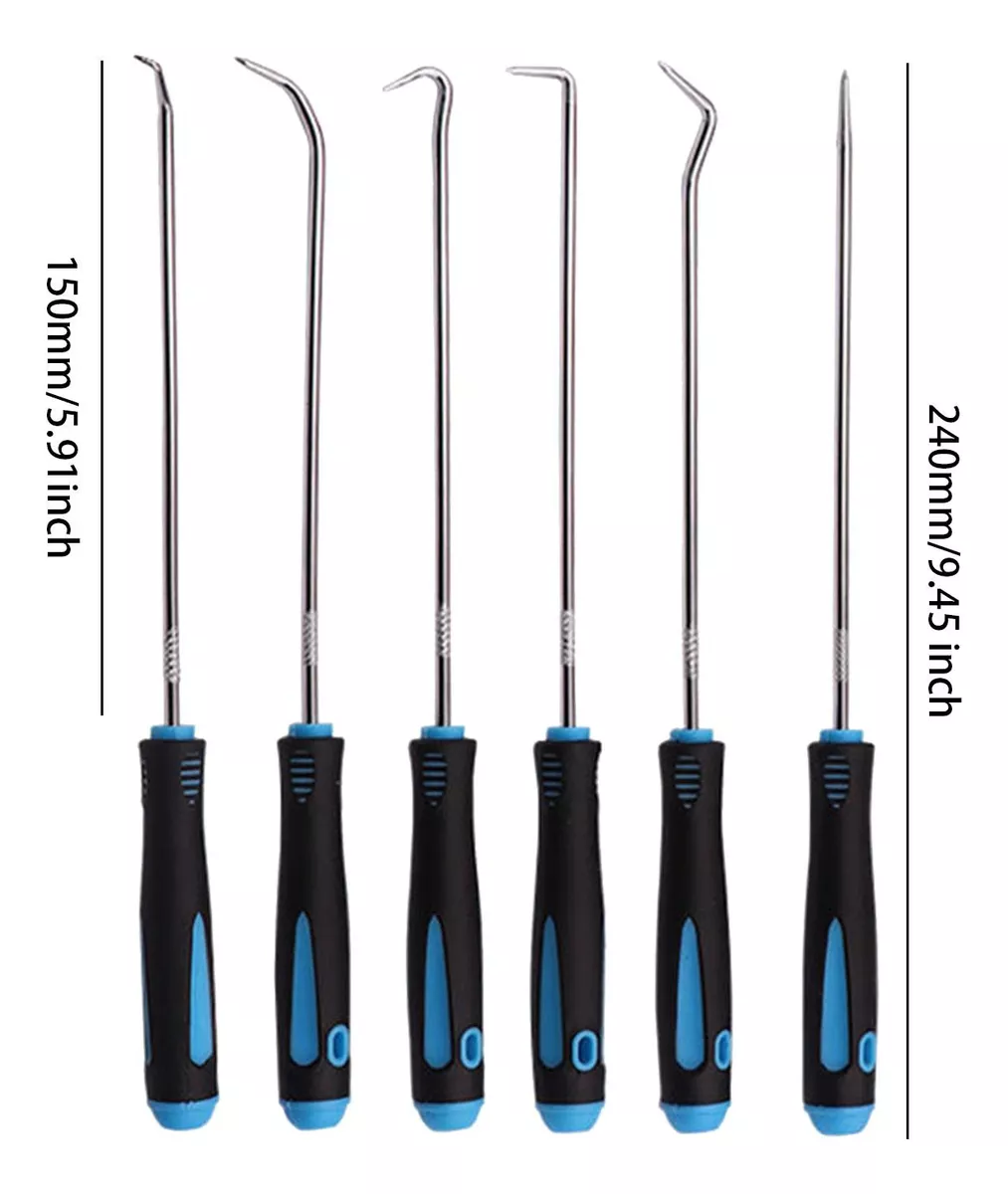 Kit Ganchos de Precisión Extracción Sellos de Aceite 6 Pcs
