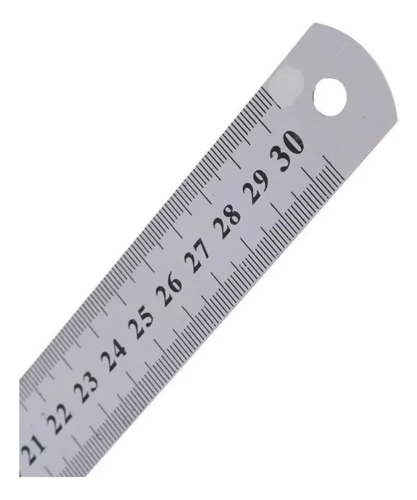 Regla Metalica 30 cm y 12 pulgadas