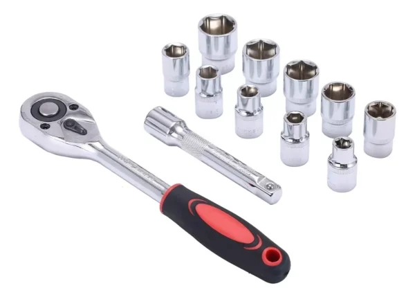 Set Juego de Dados Llave Chicharra 1/2 12 Piezas