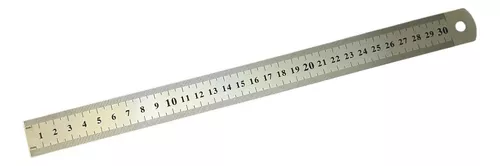 Regla Metalica 30 cm y 12 pulgadas