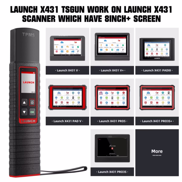 LAUNCH X431 TSGUN-Herramienta Profesional TPMS para Diagnóstico de Presión de Neumáticos - Imagen 2