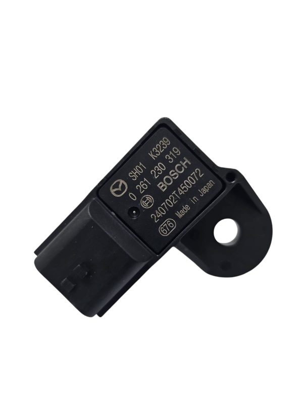 Sensor MAP 0261230319 para Mazda 3, Mazda 6 y CX-5. Mide la presión del colector para un rendimiento óptimo del motor. Repuesto confiable y preciso.