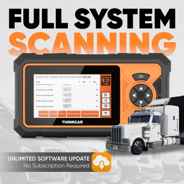 ThinkScan HD – Diagnóstico Profesional para Camiones y Maquinaria Diésel - Imagen 4
