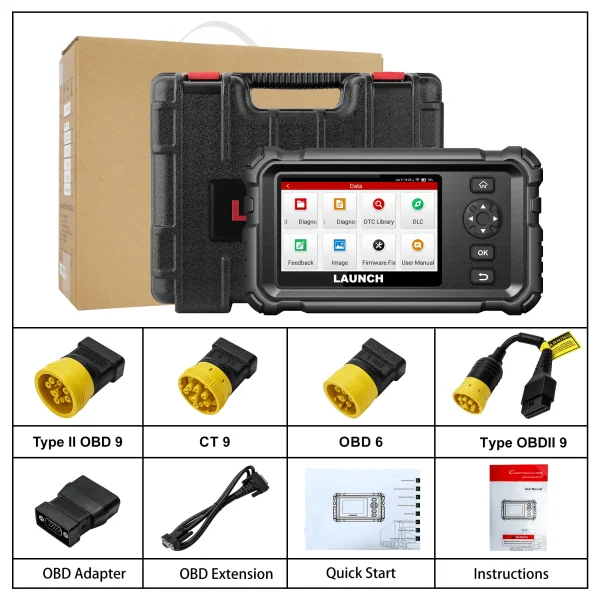 Scanner Profesional LAUNCH CRP129 HD 2025 - Diagnóstico de Camiones y Buses Diésel - Imagen 2