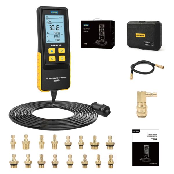 AUTOOL PT620 – Medidor Digital de Presión de Aceite para Motores a Gasolina
