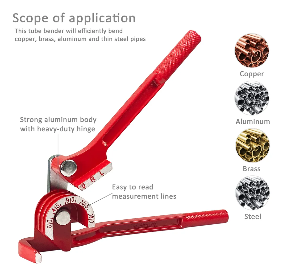 Dobladora de Tubos 3 en 1 – 180° - Imagen 4