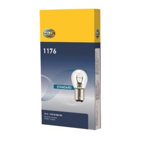 Ampolleta Globo Grande HELLA 12V 17/8W BA15d Doble Contacto – Caja 10 Unidades