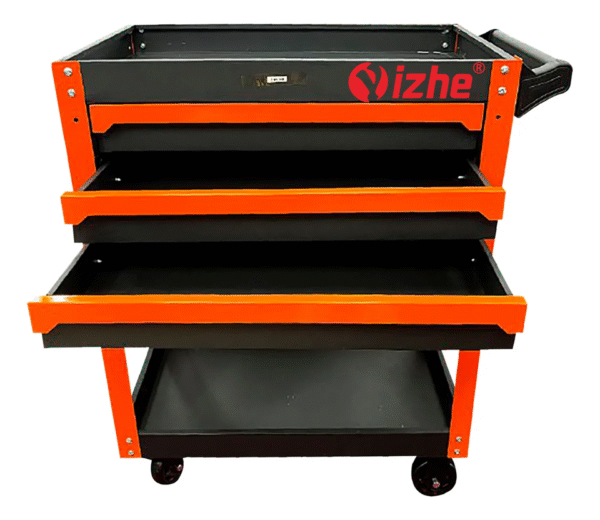 Carro Caja de Herramientas con Gavetas y Ruedas para Taller Mecánico – 3 Compartimientos - Imagen 2