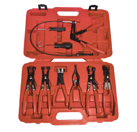 Kit de alicates para Abrazaderas de Manguera 9 Piezas