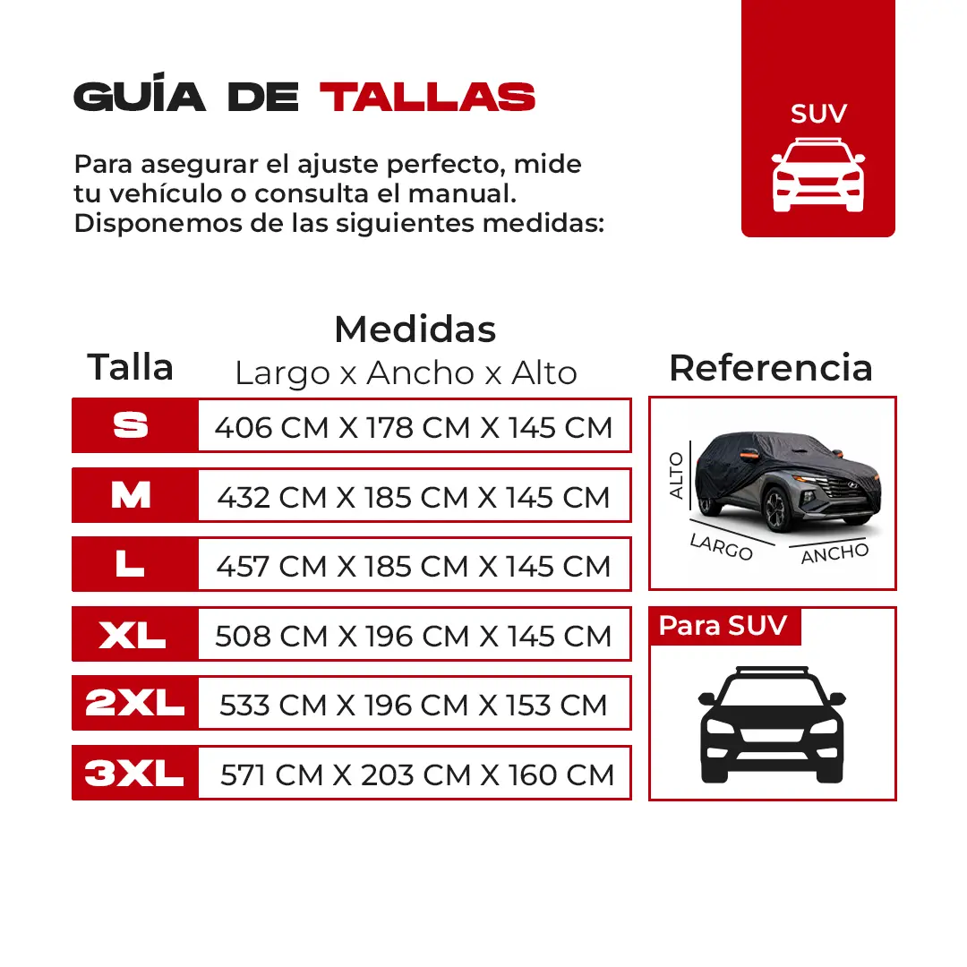 Carpa Full Protección Impermeable Premium Para autos SUV - Imagen 6