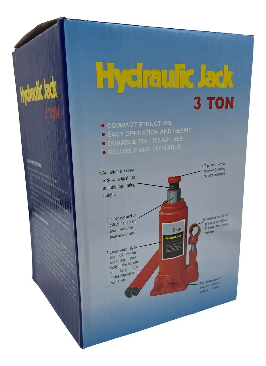 Gata Hidráulica de Botella 3 Toneladas Profesional para Autos y Camionetas - Imagen 5