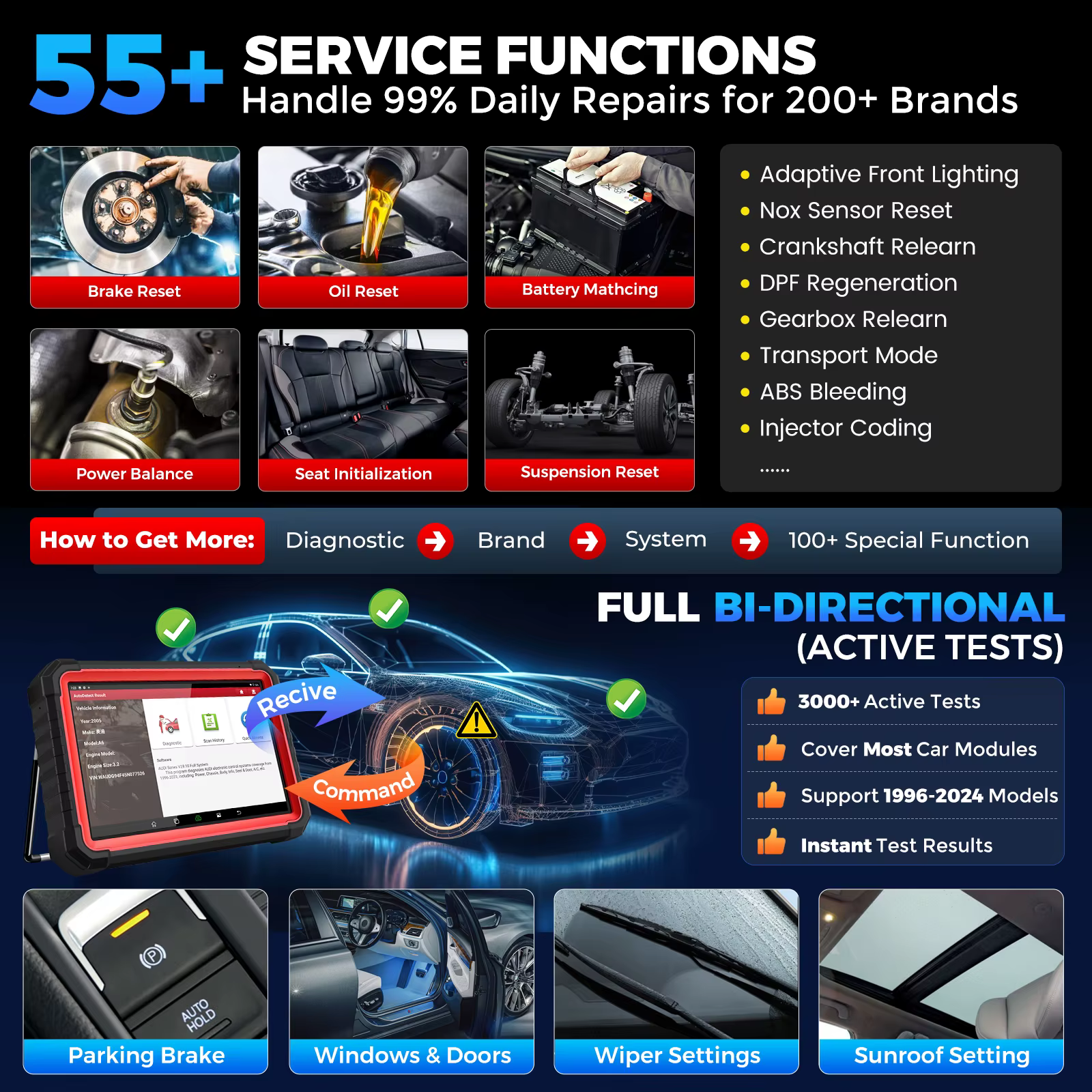 Scanner Automotriz Profesional LAUNCH X431 PRO3S+ V5.0 | Topología | 55+ Servicios | CAN FD | VAG Guided | AutoAuth FCA SGW - Imagen 4